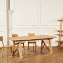 Table extensible moderne chêne massif robin des bois
