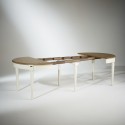 table extensible ronde Florence fabriqué par robin des bois