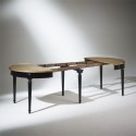 système de rallonge table shabby chic Florence noire par robin des bois