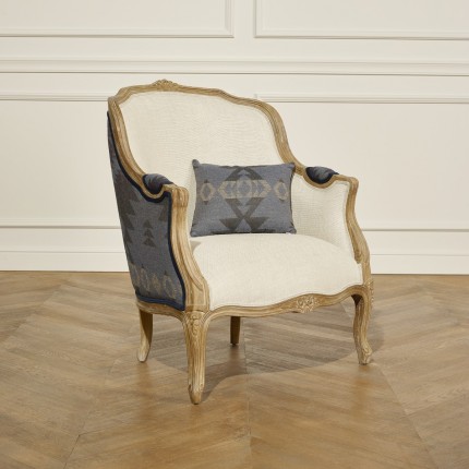 Fauteuil Bergère - VICTOR, BLEU DESERT