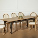 Table salle à manger chêne noire 10 couverts robin des bois