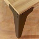 pied métal table extensible industrielle robin des bois