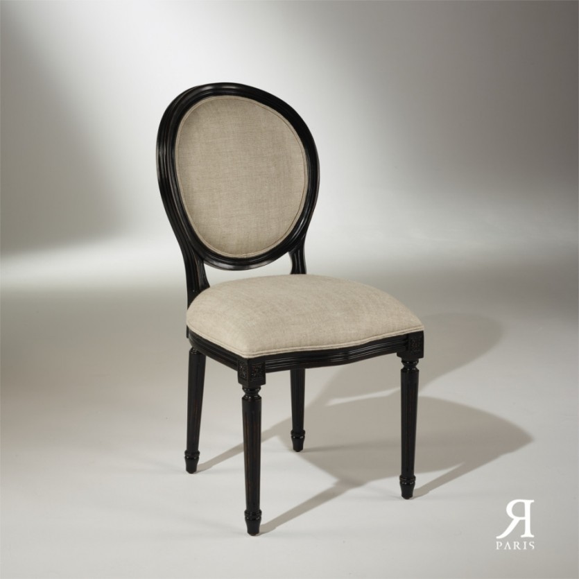 Chaise Médaillon Noire