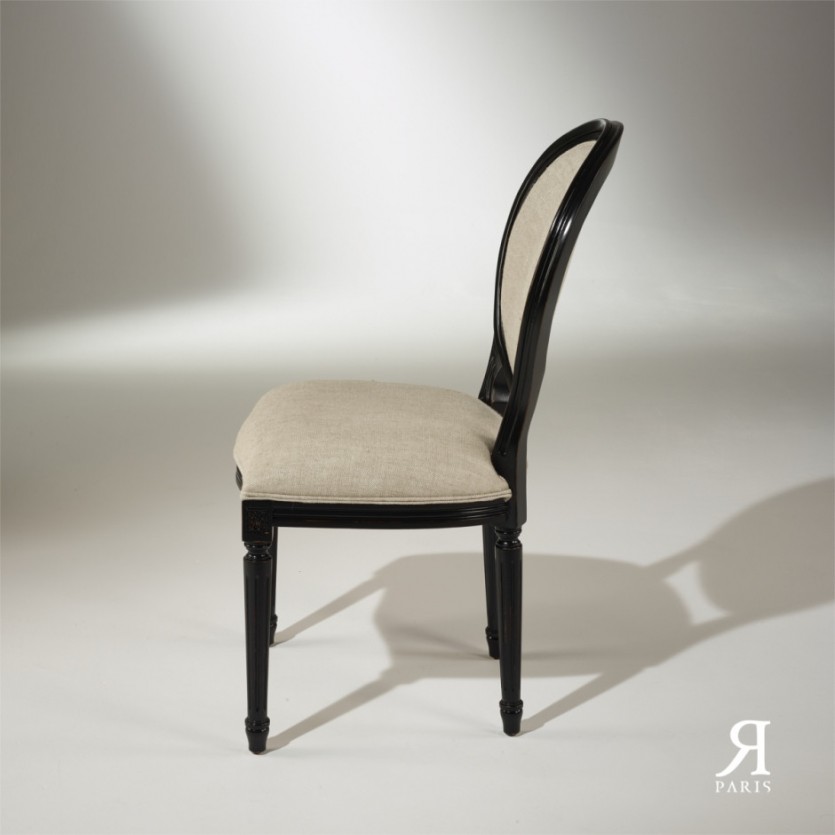 Chaise Médaillon Noire