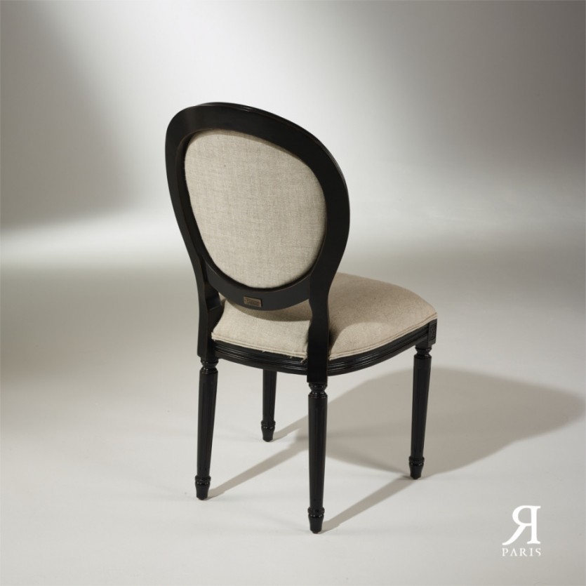Chaise Médaillon Noire