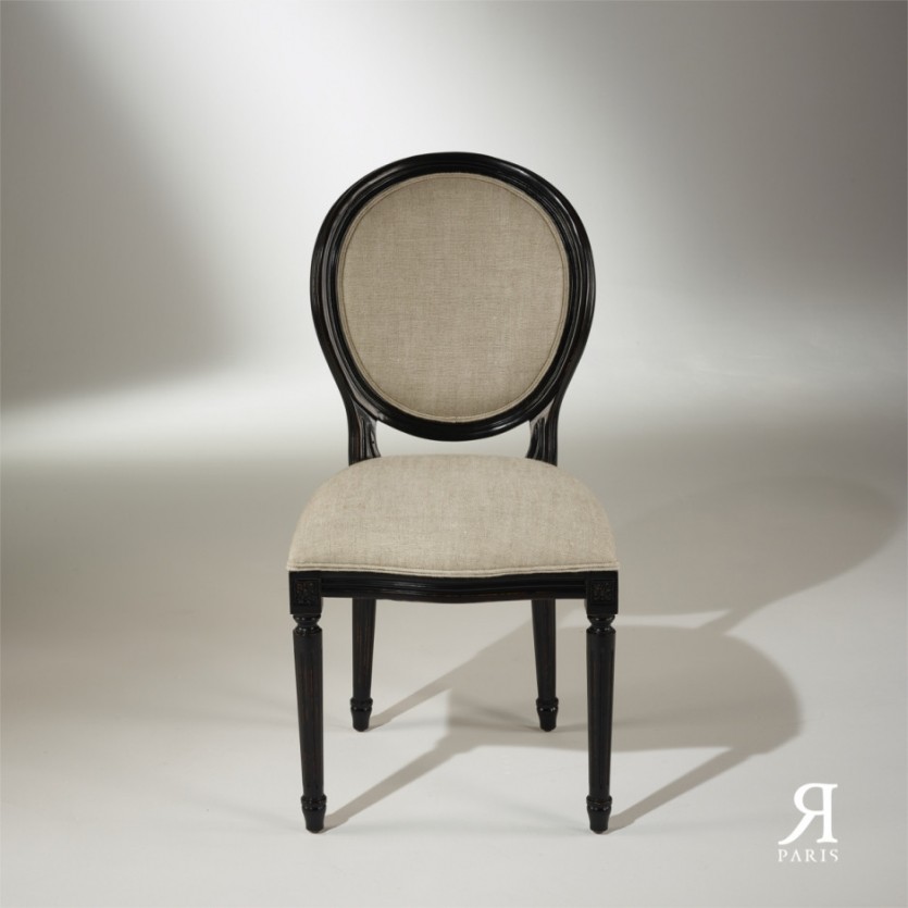 Chaise Médaillon Noire