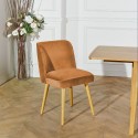 Chaises Apolline en chêne et velours