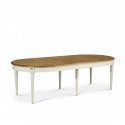 table ronde extensible shabby chic blanche robin des bois
