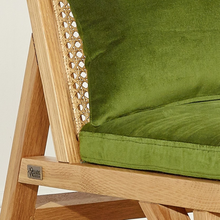 Fauteuil scandinave en cannage