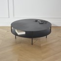 Table basse SOHO en métal noir