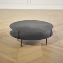 Table basse SOHO en métal noir