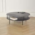 Table basse SOHO en métal noir