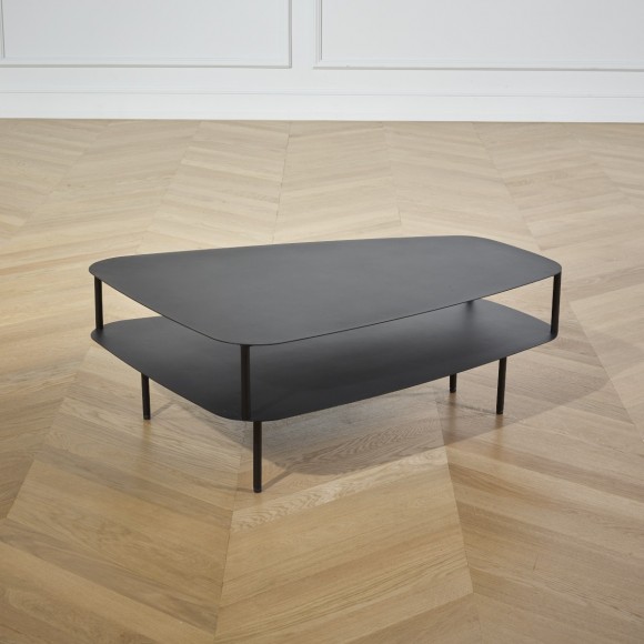 Table basse WEST SIDE en métal noir