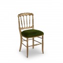 Chaises Napoléon III, patine or