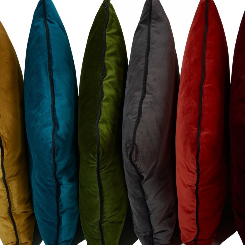 Coussin en velours ARABELLE