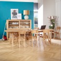 Table extensible moderne chêne massif robin des bois