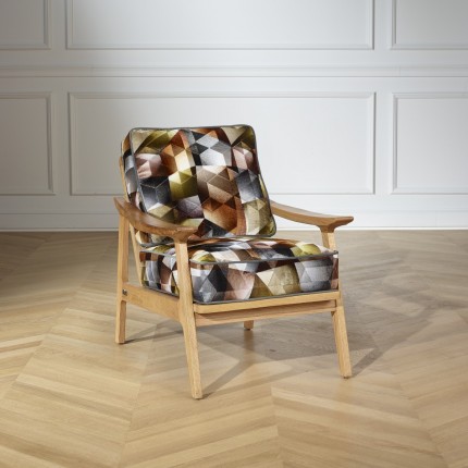Fauteuil Biarriz caramel