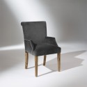 Fauteuil de table ALIX, velours