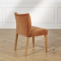 Chaises velours MELANIA, le lot de 2