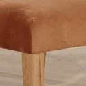 Chaises velours MELANIA, le lot de 2