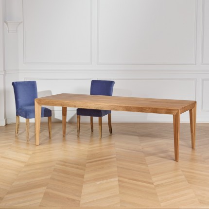 Table de salle à manger contemporaine chêne robin des bois