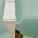 Chaises velours MELANIA, le lot de 2