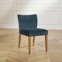 Chaises velours MELANIA, le lot de 2