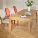 Table de salle à manger moderne en chêne robin des bois
