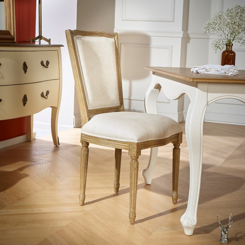 pied de table à manger louis xv blanc robin des bois