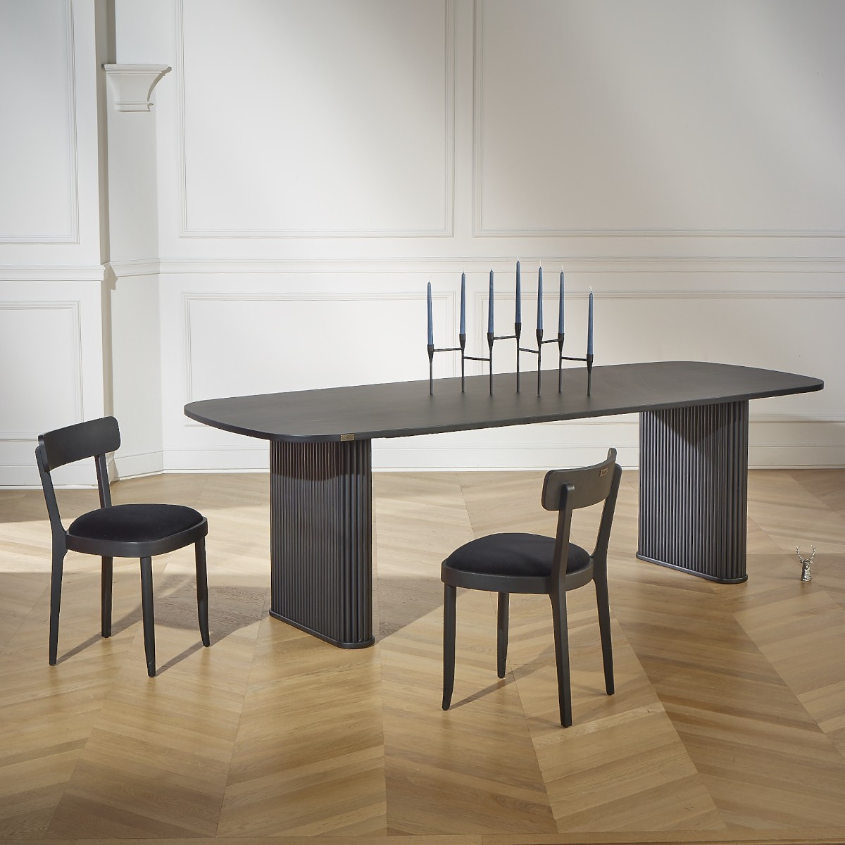 Table De Salle à Manger Extensible Ronde – Bois Massif Blanc – Fabriquée En France