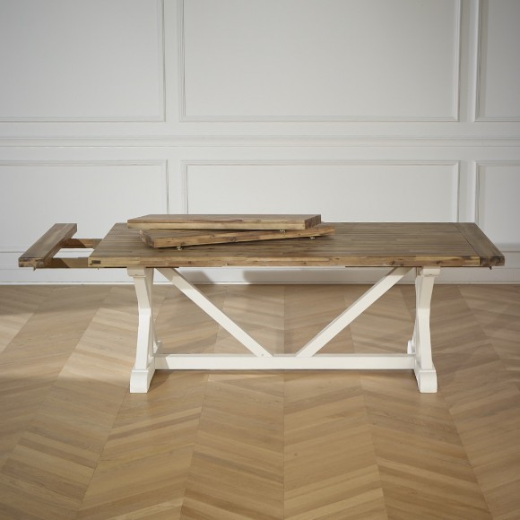 rallonge de table Walter en bois fabriqué par robin des bois