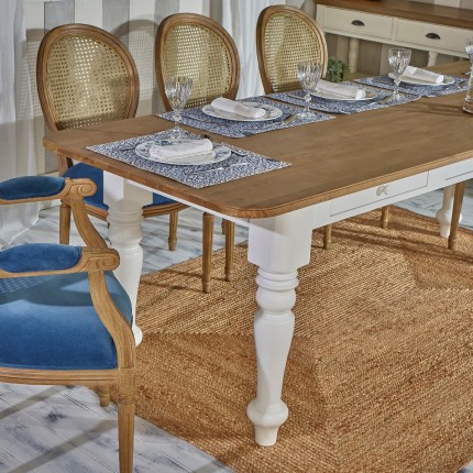 Table salle à manger en bois massif robin des bois 