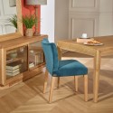 Chaise bleu paon MELANIA