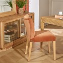 Chaises velours MELANIA, le lot de 2