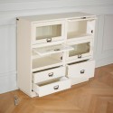 Meuble de rangement vitré avec tiroirs, CARGO