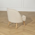 Fauteuil crapaud en lin - MIA