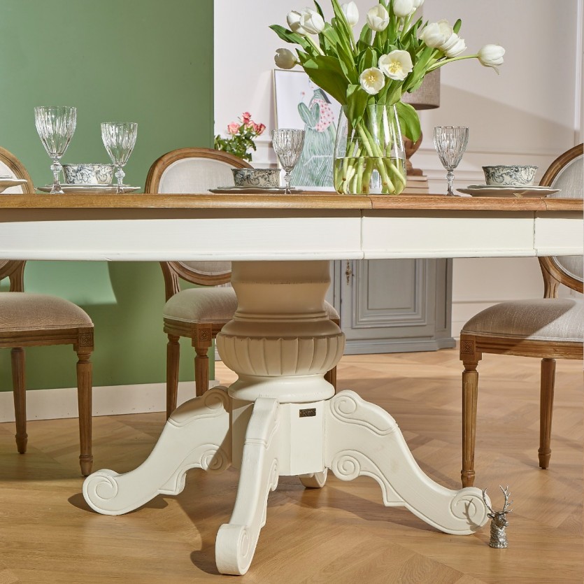 Table 10 personnes shabby chic robin des bois