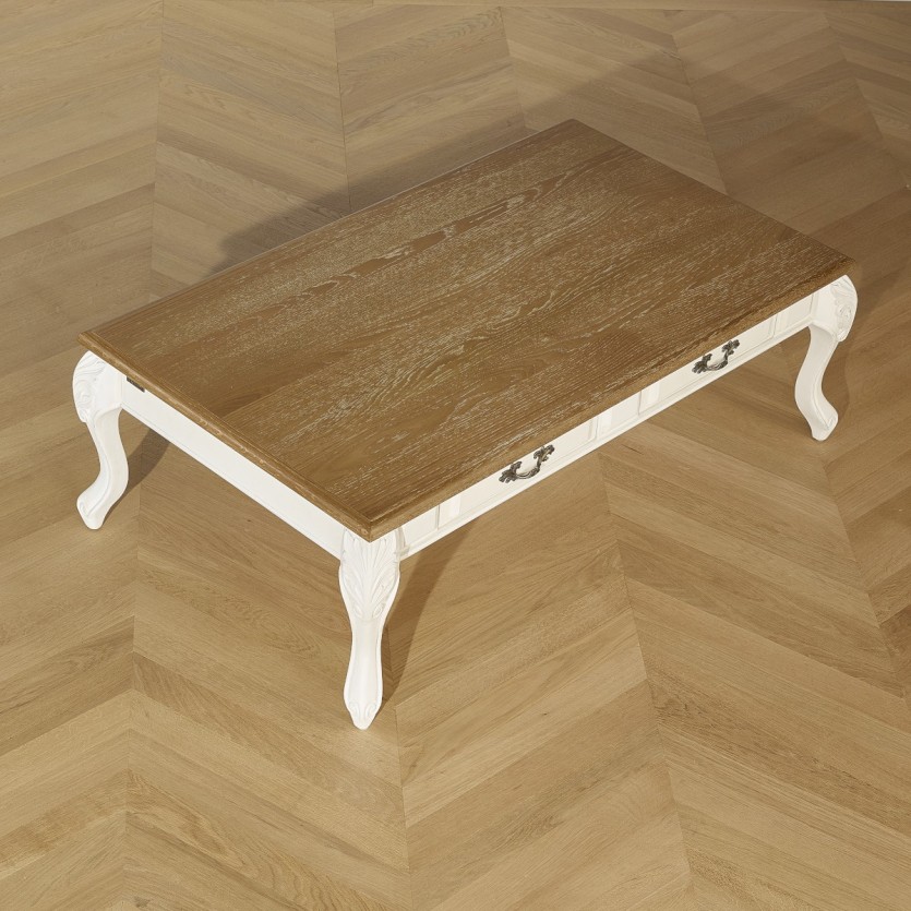 Table Basse Marianne Shabby chic, blanche