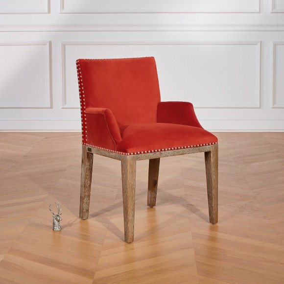 Fauteuil de table Kenza Brique