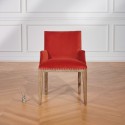 Fauteuil de table Kenza Velours