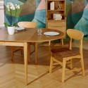 Table extensible scandinave en bois NATHALIE
