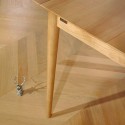 Table extensible scandinave en bois NATHALIE