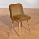 Chaises Apolline en chêne et velours