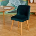 Chaises Apolline en chêne et velours