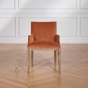 Fauteuil de table Kenza Velours