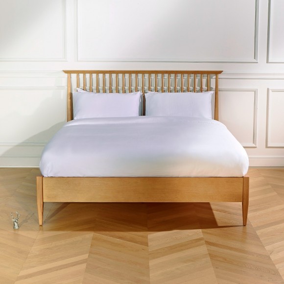 Letto matrimoniale EDWARD - Stile vintage con sbarre, 2 posti, 140 x 200