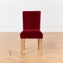 Chaise velours Alix brique