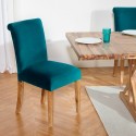 Chaise velours Alix brique