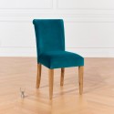 Chaise velours Alix brique