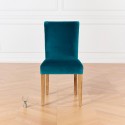 Chaise velours Alix brique